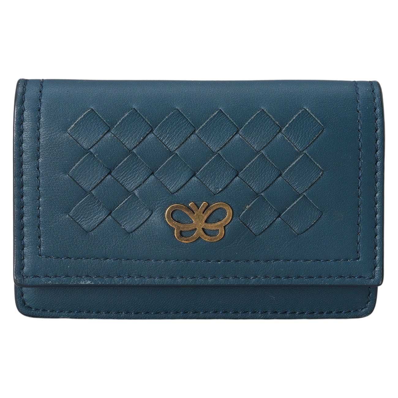 BOTTEGA VENETA(USED)보테가베네타 인트레치아토 플랩 카드지갑